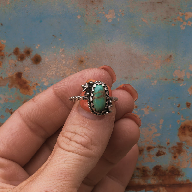 'Moon & Star' Ring - Kingman - Size 8 - Pick Option