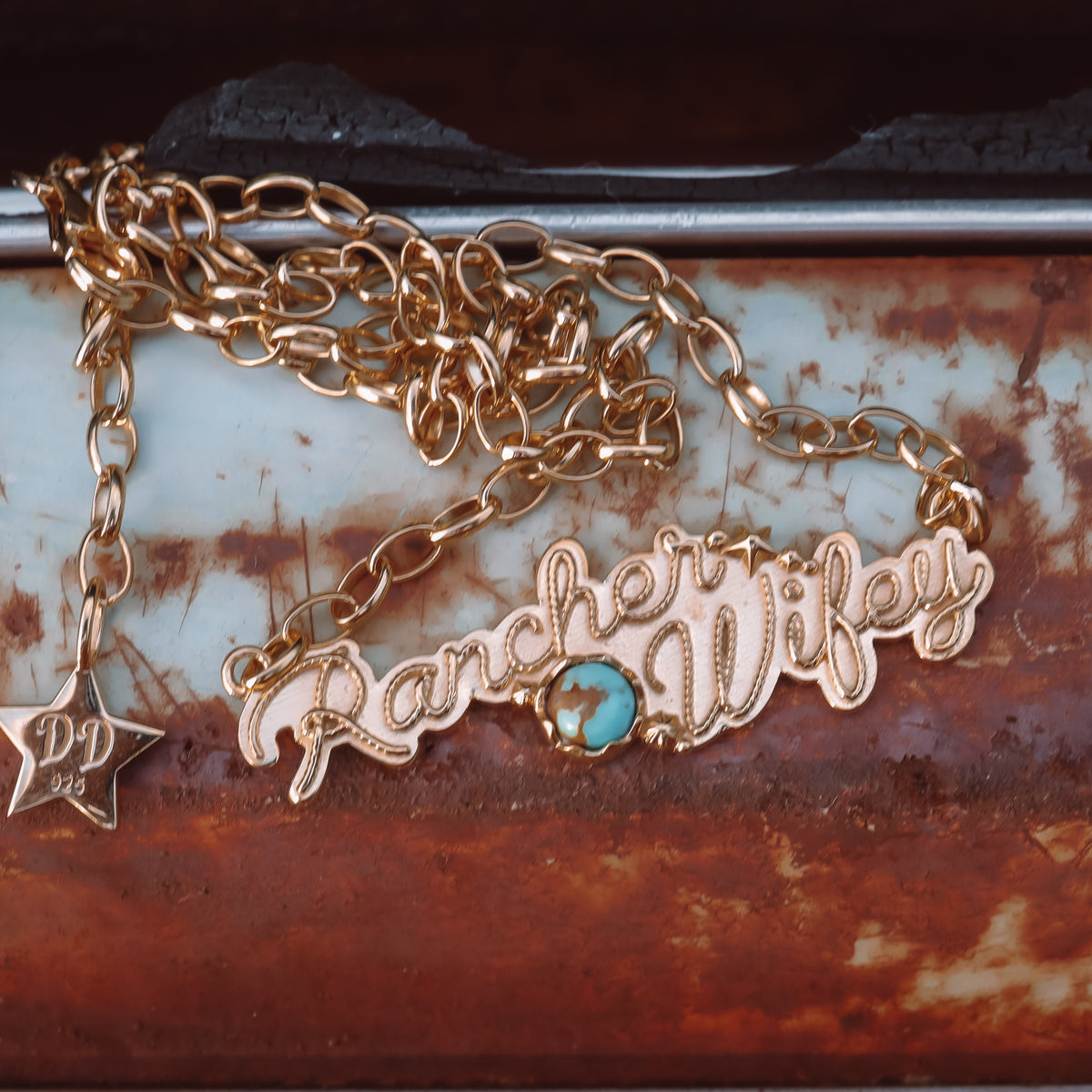 'Rancher Wifey' Necklace - 18K Gold - Pick Option