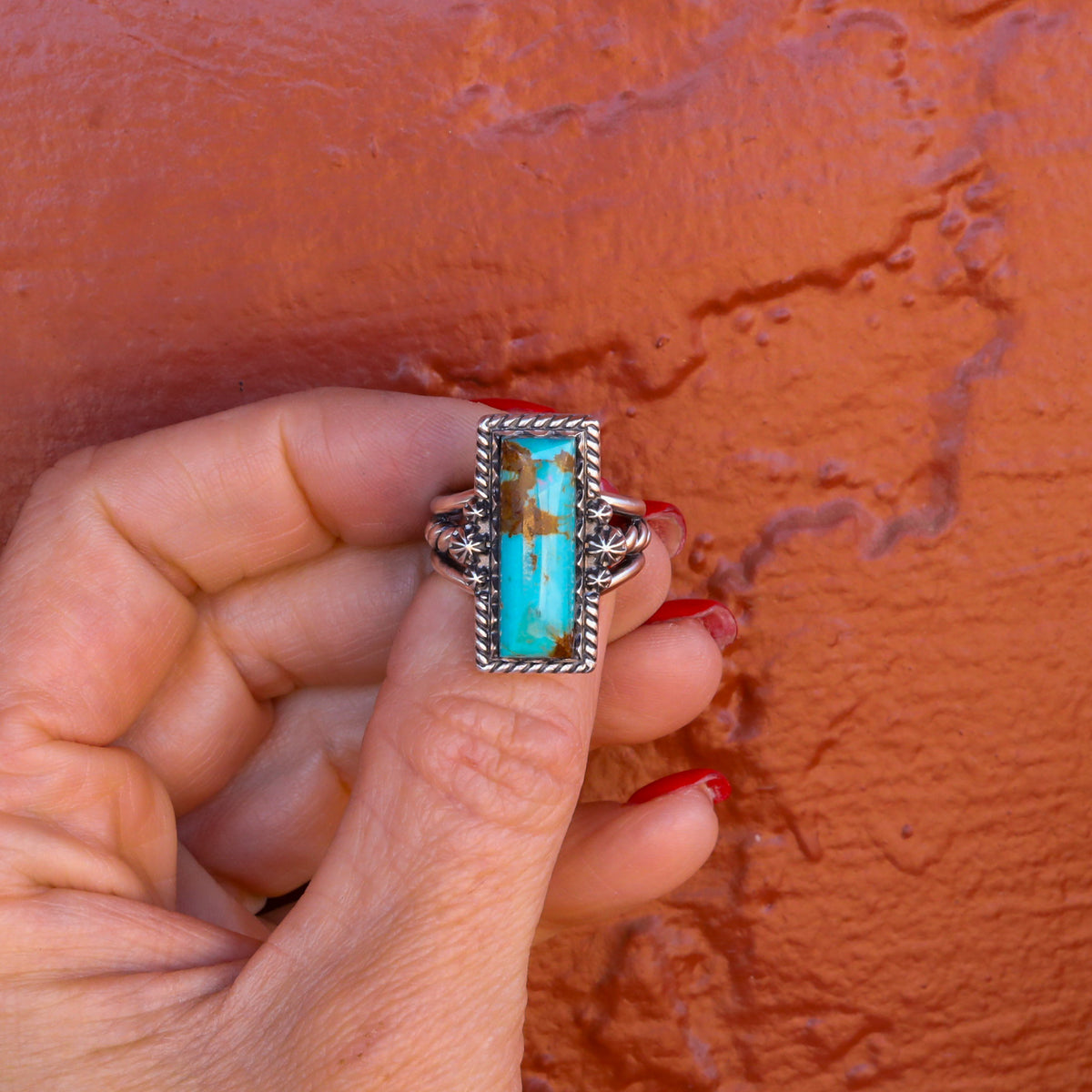 ‘Bar Ring’ - Kingman - Size 8 - Pick Option