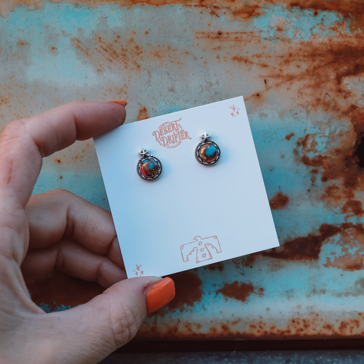 'Star Baby' Midi Studs - Orange Dahlia - Pick Option