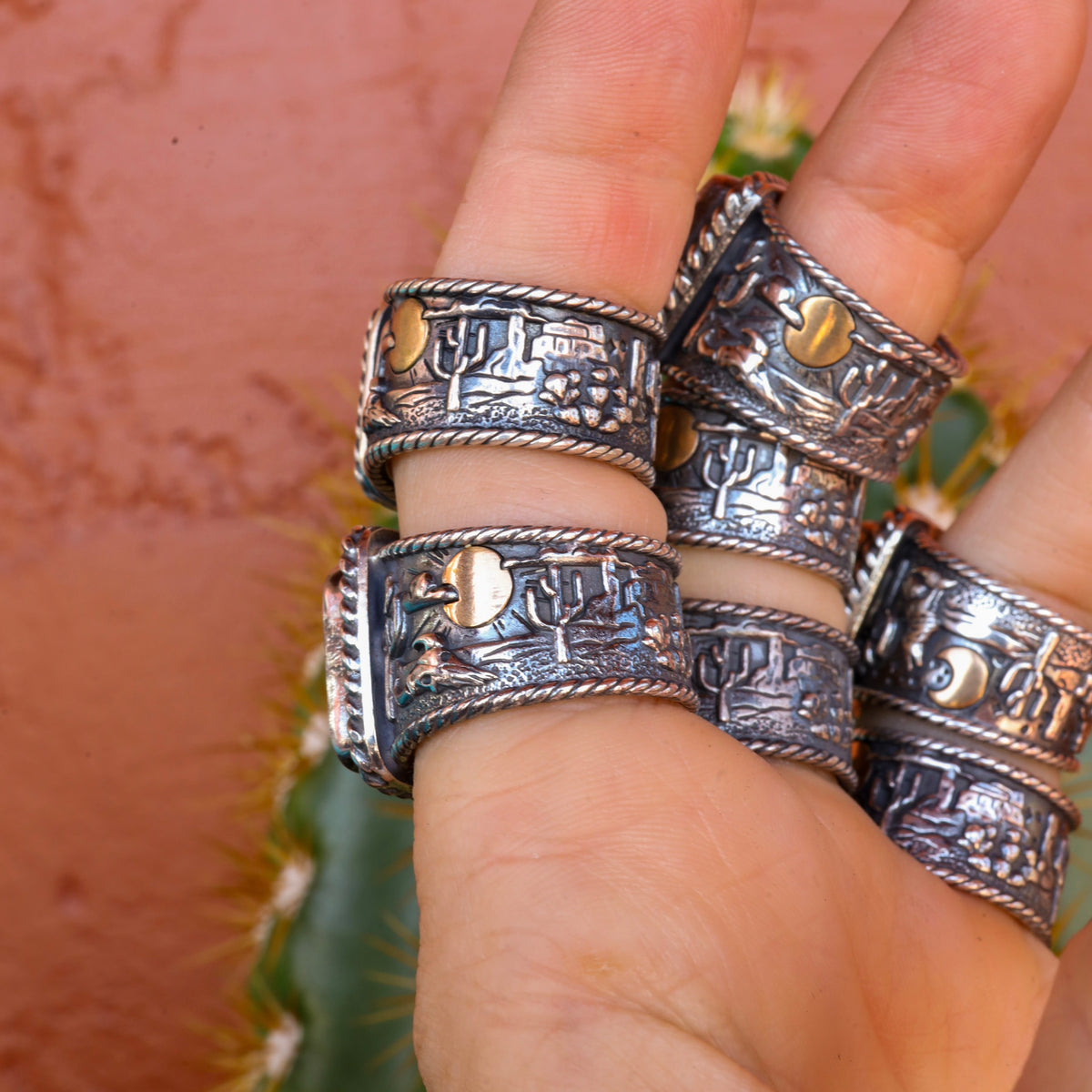 ‘Desert Storyteller' Ring - Kingman or Rosarita - Pick Option