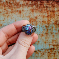 ‘Desert Day & Night' Storyteller Ring - Purple Mohave - 7.25