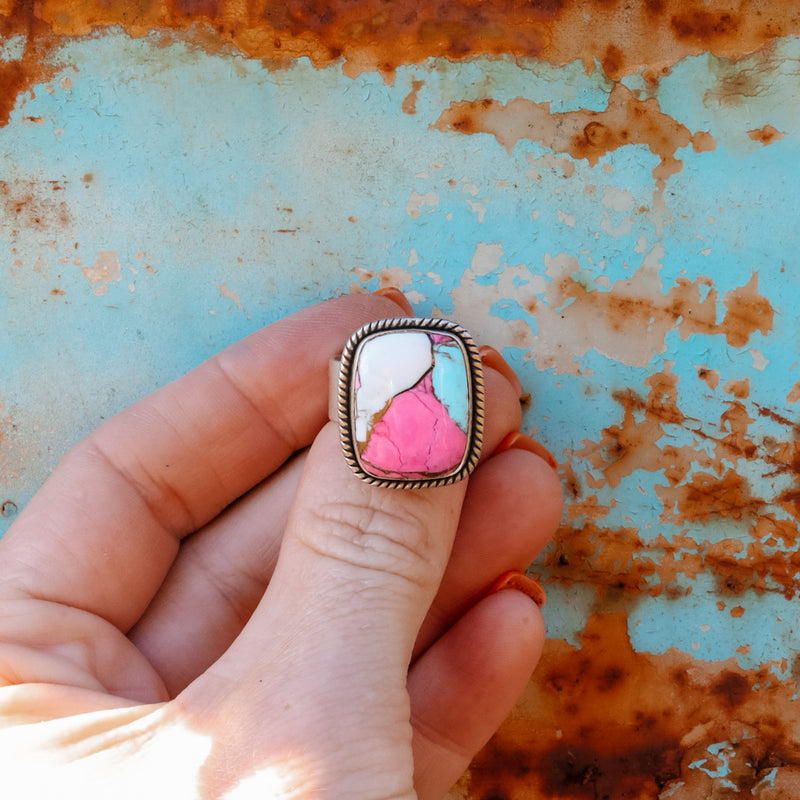 'Slab' Ring - Cotton Candy - Pick Option