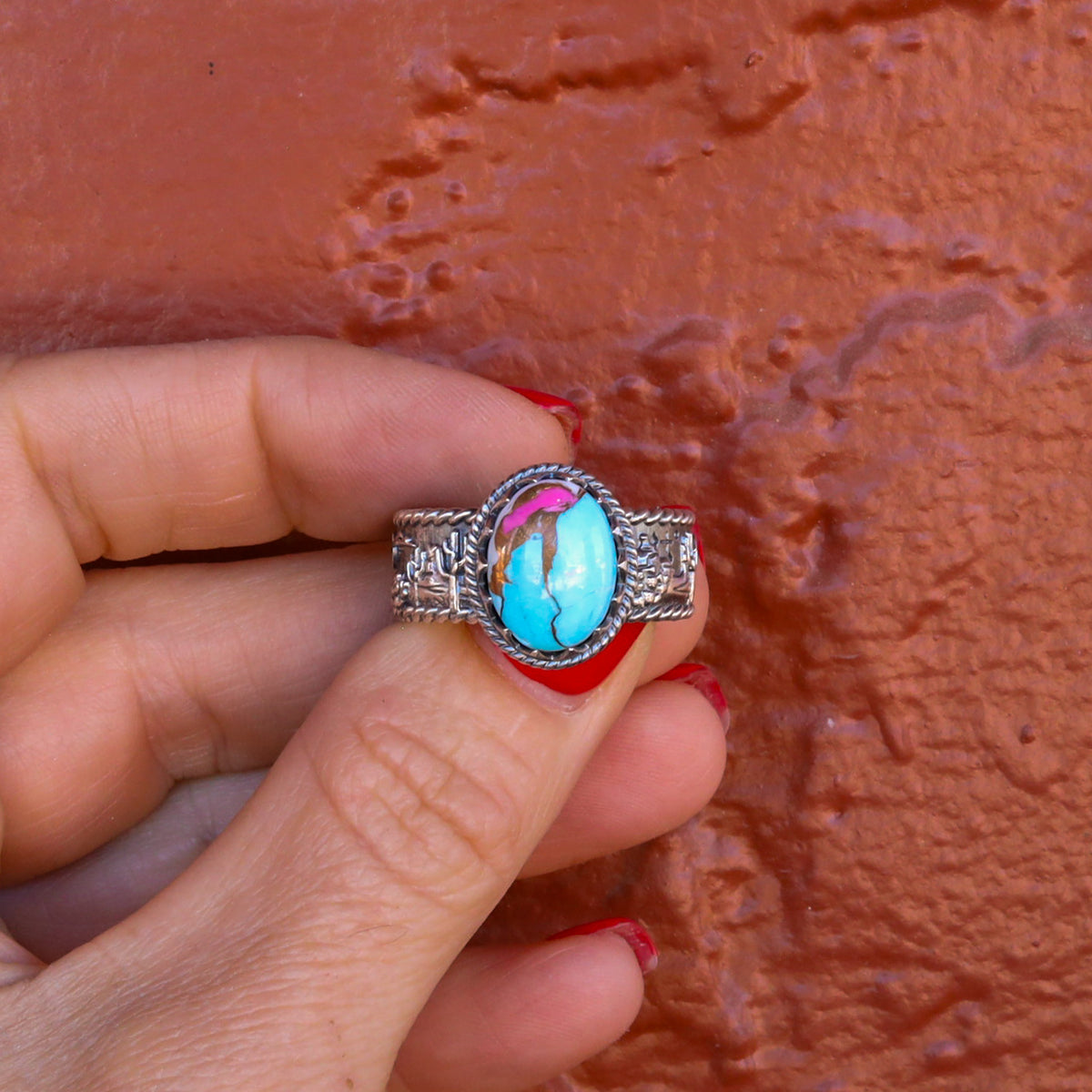 ‘Desert Day & Night' Storyteller Ring - Cotton Candy - Size 11  - Pick Option