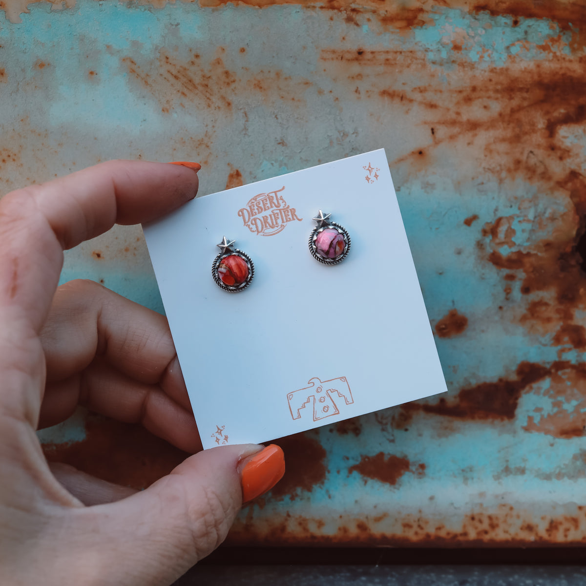 'Star Baby' Midi Studs - Orange Dahlia - Pick Option