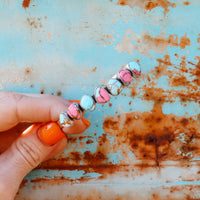 ‘Multi Stone' Cuff - Cotton Candy