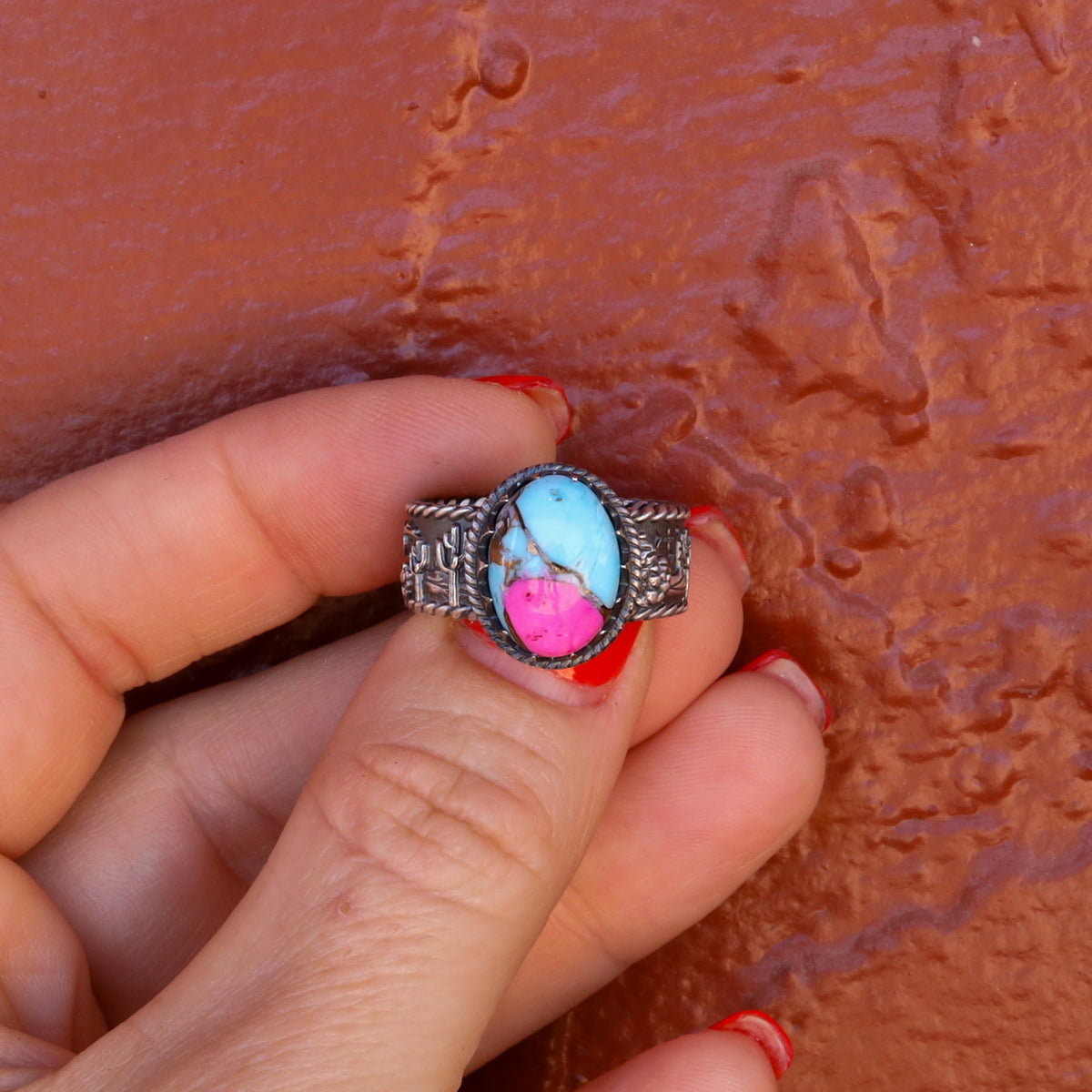 ‘Desert Day & Night' Storyteller Ring - Cotton Candy - Size 8.25  - Pick Option