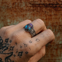 ‘Desert Day & Night' Storyteller Ring - Purple Mohave - 9.25