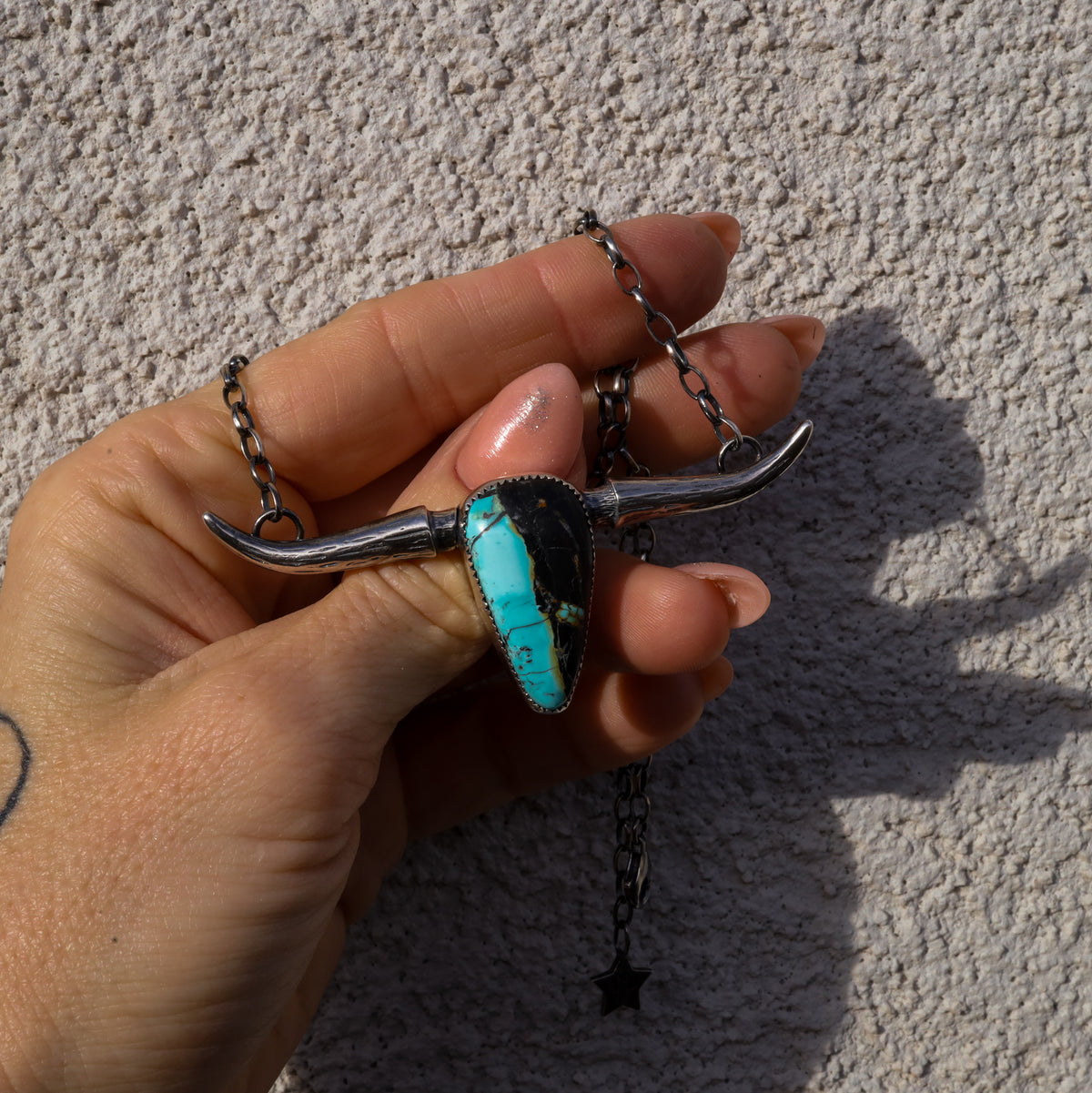 ‘Longhorn' Necklace - Blackjack