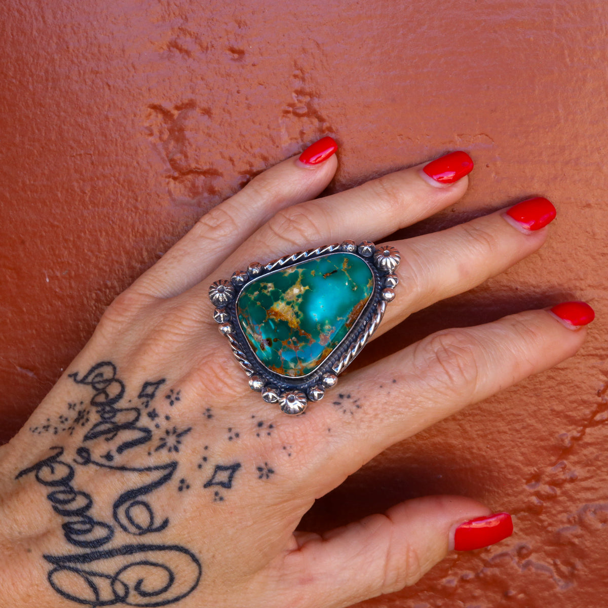 ‘Statement’ Ring - Kingman - Size 8.25
