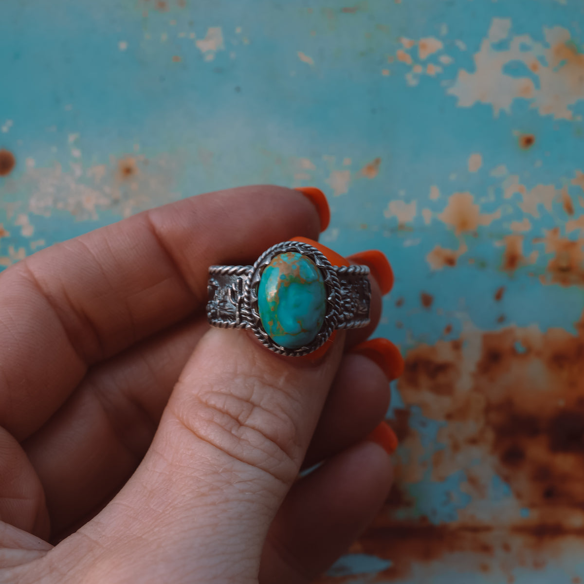 ‘Desert Day & Night' Storyteller Ring - Kingman - Size 11  - Pick Option