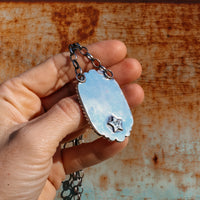 'Skeleton Cowboy' Pendant Necklace - Buffalo Bone