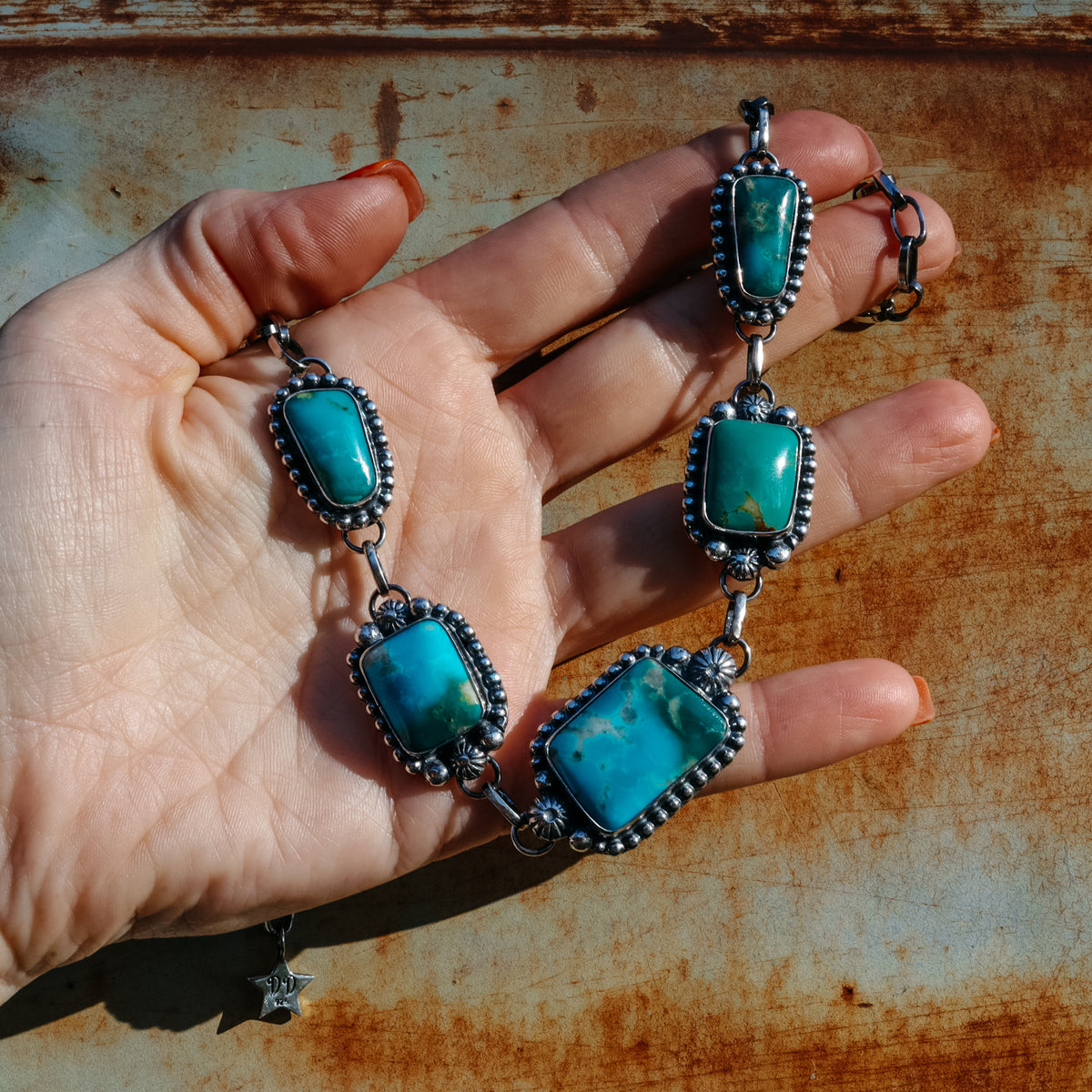 ‘Five Stone' Choker & Earring Set - Kingman
