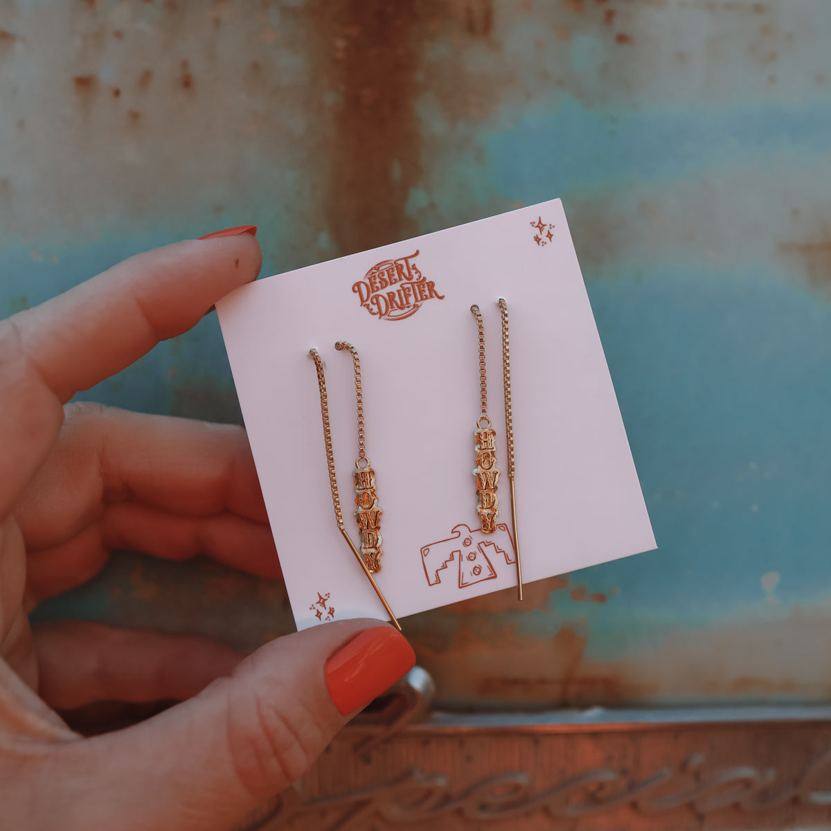 ‘Howdy’ Pull Throughs - 18K Gold