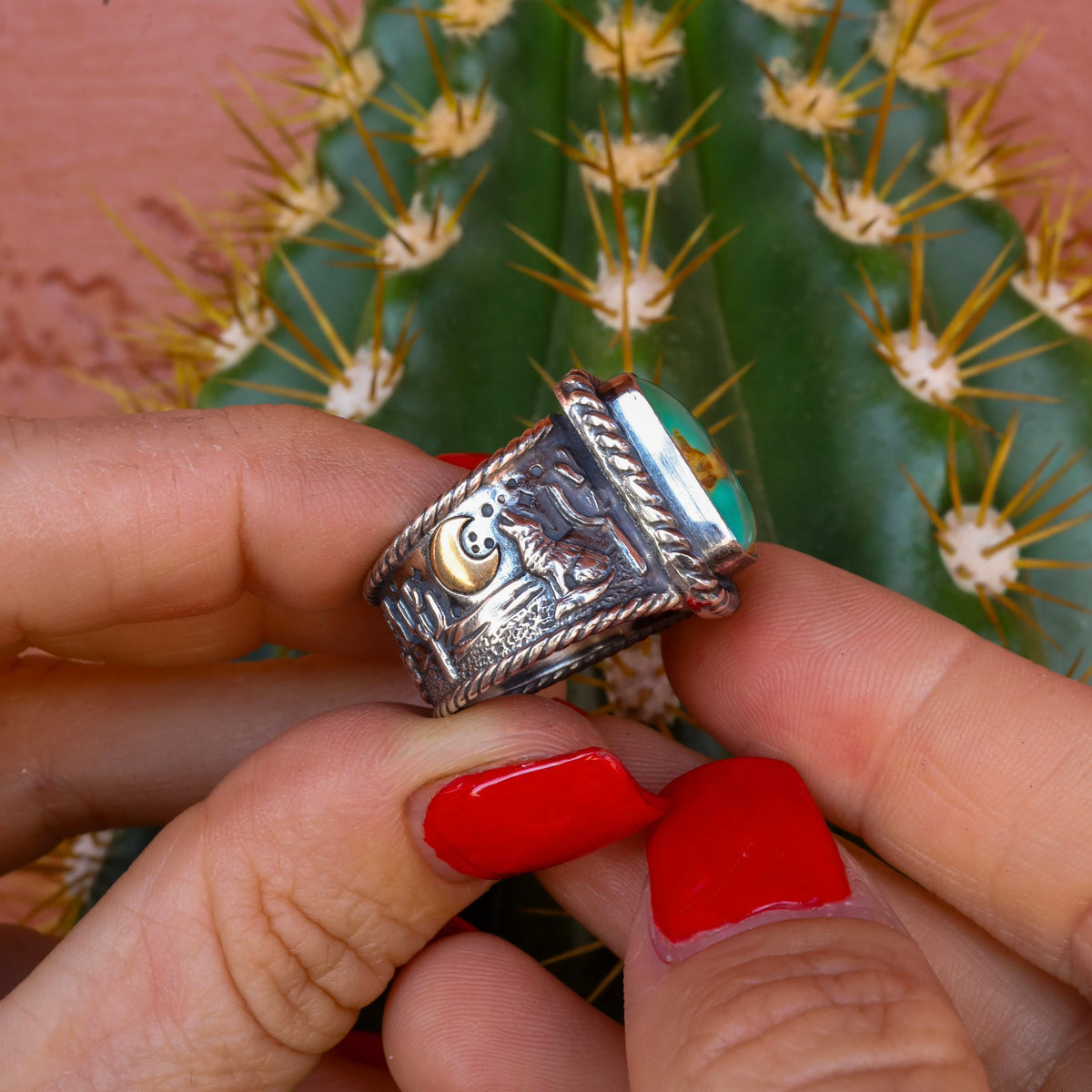 ‘Desert Storyteller' Ring - Kingman or Rosarita - Pick Option