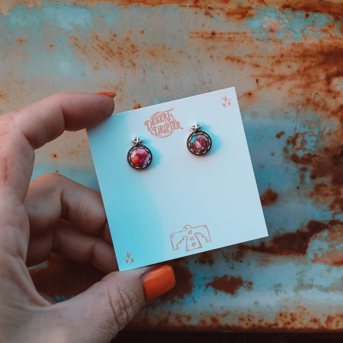 'Star Baby' Midi Studs - Orange Dahlia - Pick Option