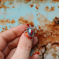 'Moon & Star' Ring - Orange Dahlia - Pick Option