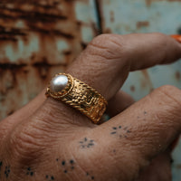 'Desert Day & Night' Storyteller Ring - Pearl - 18K Gold - Pick option