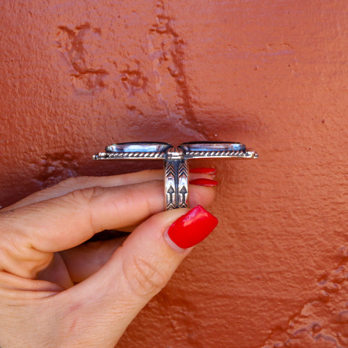 ‘Two Stone’ Ring - Blackjack - Size 10