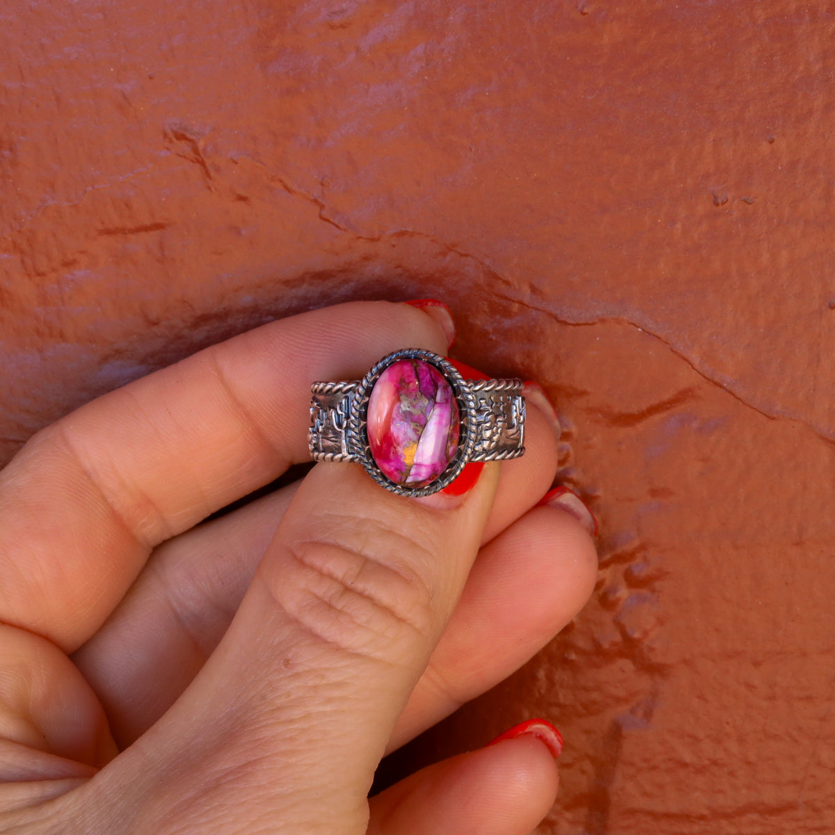 ‘Desert Day & Night' Storyteller Ring - Orange Dahlia - Size 11  - Pick Option