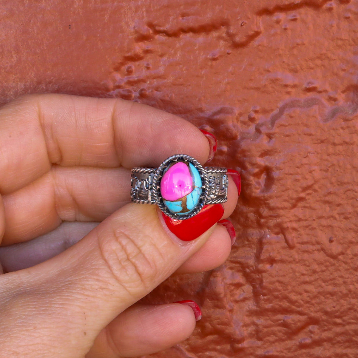 ‘Desert Day & Night' Storyteller Ring - Cotton Candy - Size 11  - Pick Option