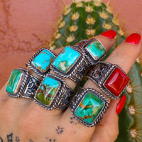 ‘Desert Storyteller' Ring - Kingman or Rosarita - Pick Option