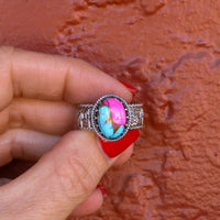 ‘Desert Day & Night' Storyteller Ring - Cotton Candy - Size 9 - pick option
