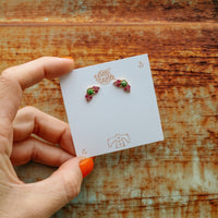 'Her Wild Romance' - Cartilage/Earrings - Pink Crystal - Pick Option - 18K Gold