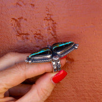 ‘Two Stone’ Ring - Blackjack - Size 8.75