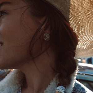 'Desert Storyteller Day & Night' Stud Earrings