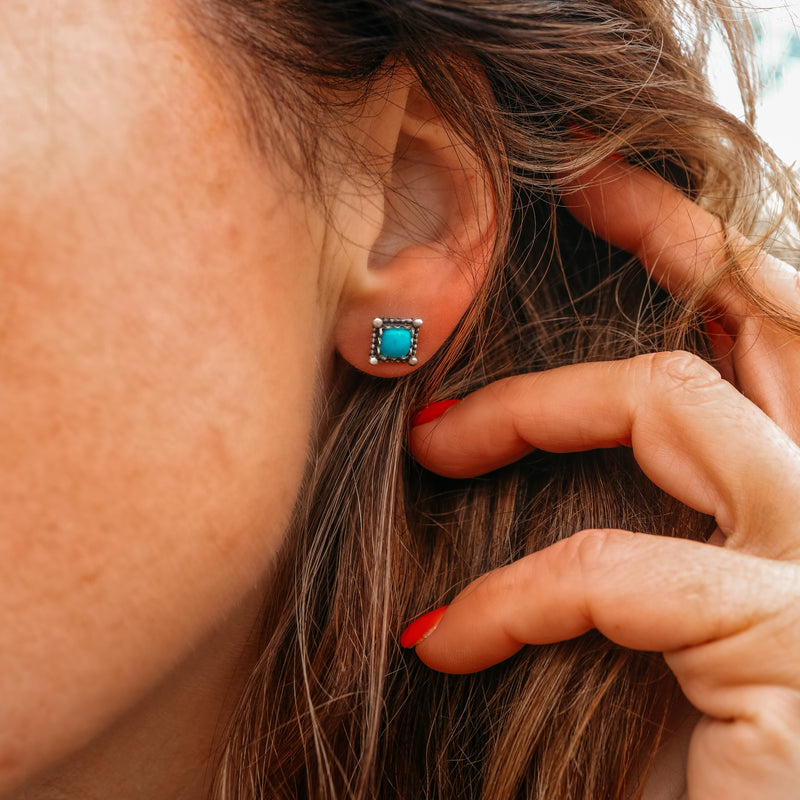 ‘Travel Light’ Mini Studs - Blue Ridge