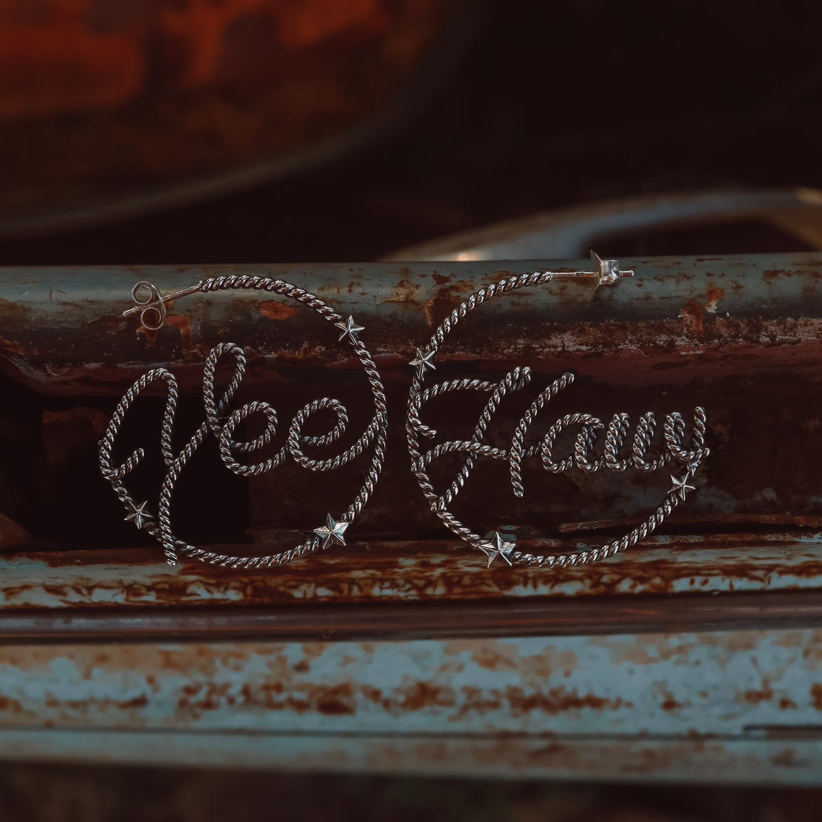'Yee Haw' Star Hoops - Pick Option